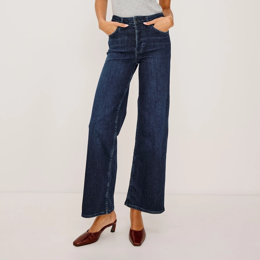 Rails Dark Blue The Getty High Rise Wide Leg Jean size 29